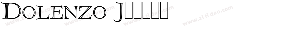 Dolenzo J字体转换